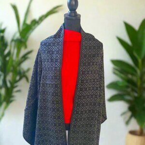 Mexican Rebozo/Shawl Black / Gray